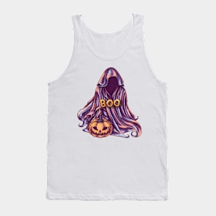 Halloween with ghost BOO Tank Top